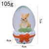 Easter Cute Glass & Resin Bunny Egg Ornaments for Window & Courtyard Decor