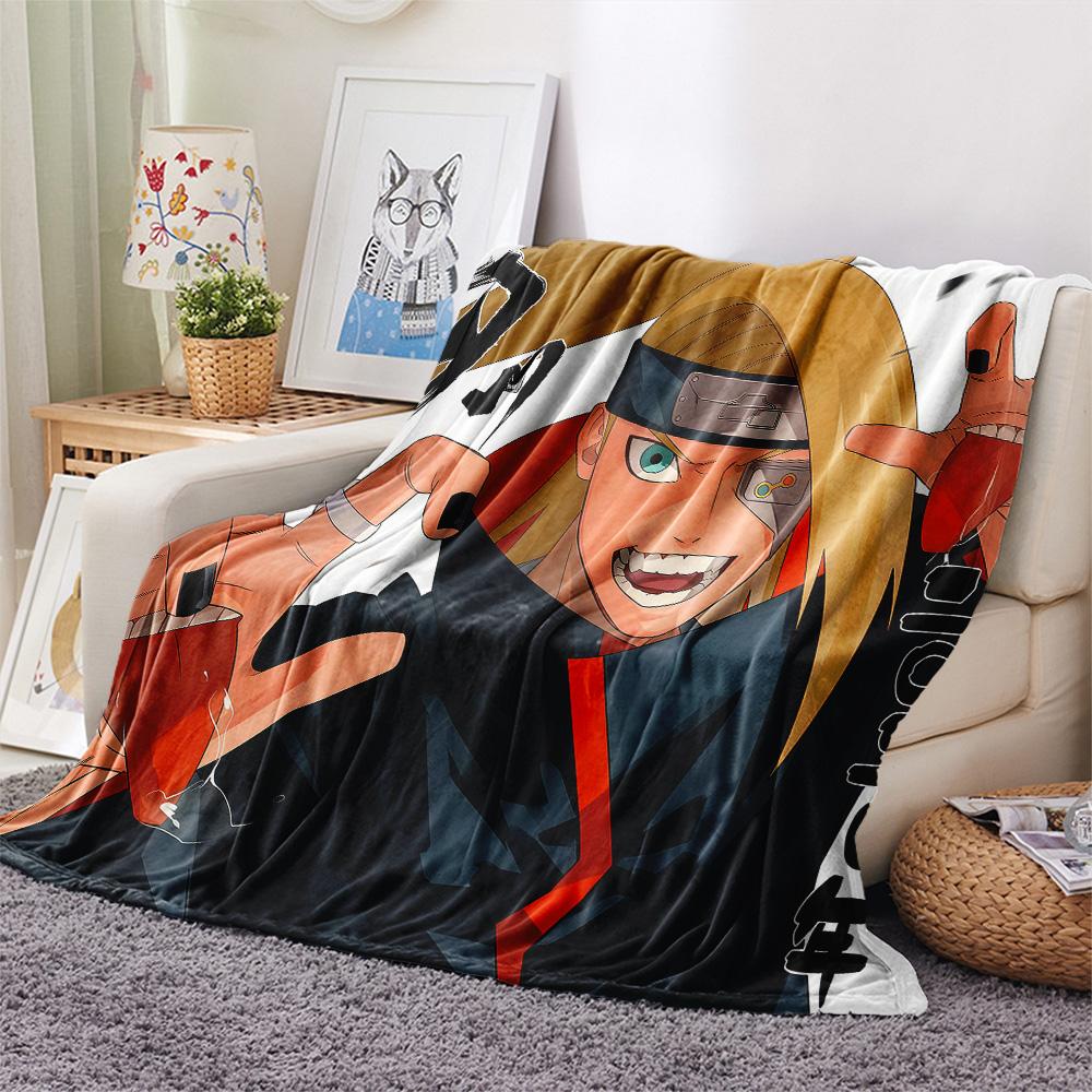 1PC Naruto Patterned Flannel Blanket Suitable For All Seasons For Home Decor Warmth And Comfort Gifts Holiday Present