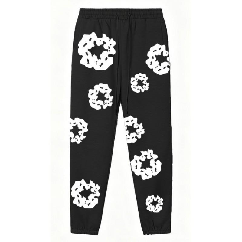 Set Felpa Streetwear Donna Stampa Kapok Vestibilità Larga Manica Lunga Outfit Casual