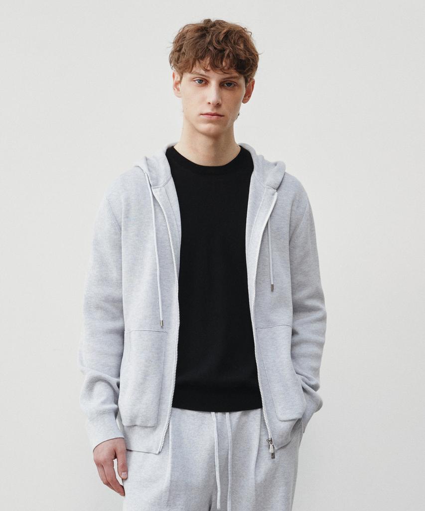 Jrium Agio Light Knit Hoodie Gray