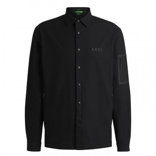 Boss Mens B Lite Snap Long-Sleeved Overshirt