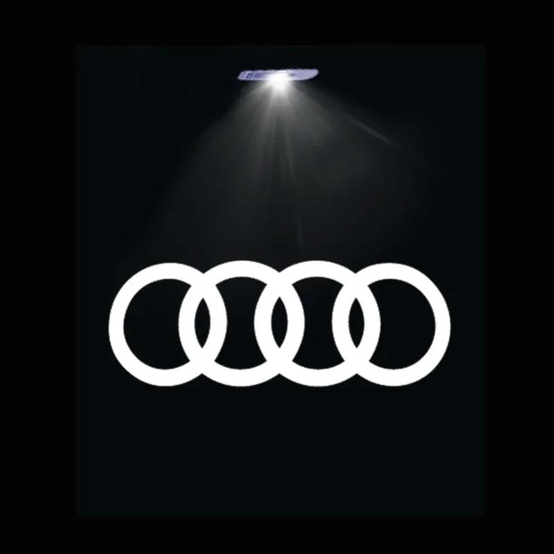 Led Car Door logo Welcome Light For Audi RS3 RS4 RS5 RS6 RS7 RS8 8V 8P 8L A6 C5 C6 C7 A5 A7 A8 Q3 Q5 Q7 TT S3 S6 Quattro