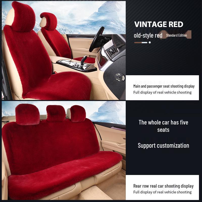 Universelles Plüsch-Winter-Autositzkissen mit vollständiger Umrandung