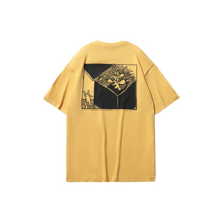 Li Ning x Disney Sports Fashion Collection T Shirt Men's Light Ochre Yellow AHSR503-4