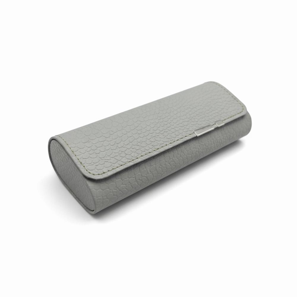 

Portable British Style Glasses Case PU Anti-Pressure Glasses Storage Box Vintage Lightweight Eyeglass Case for Men Women світло-сірого кольору