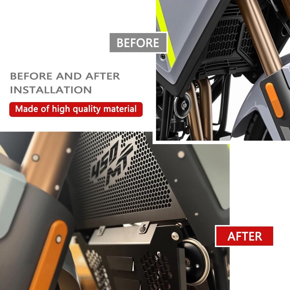 Motorcycle Intake Grille Guard For CFMOTO 450MT 2024 2025 2026 CF MOTO 450 MT Water Tank Cooling Net Cover CF450 MT450 Radiator