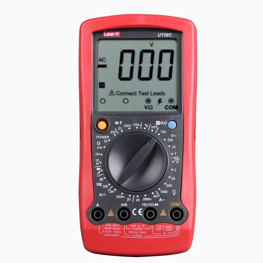 UNI-T UT58A UT58B UT58C UT58D UT58E Professional Digital Multimeter High Accuracy Multi Function Electrical Measuring Tool