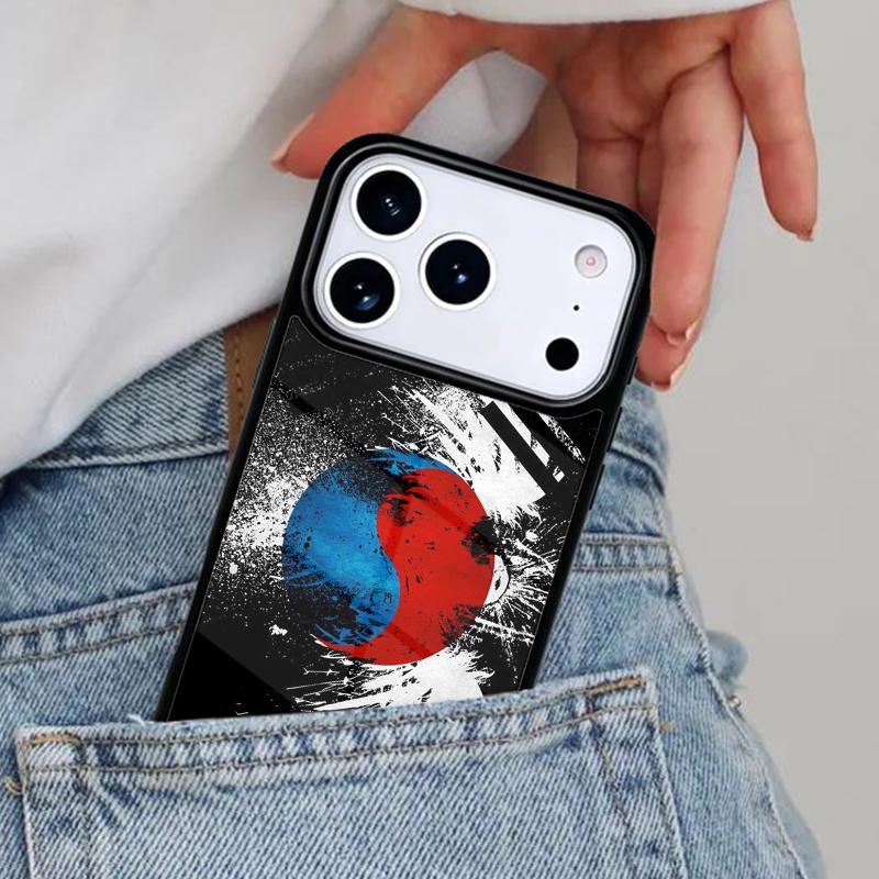 

South Korea Flag Phone Case for iPhone 17ProMax 12 13 14 15 16e 17 Pro Max Plus Air Cover iPhone17