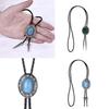 Native American Bolo Tie Necklace Western Alloy Lace Buckle for Wedding Party Fashion Event