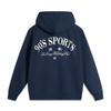 Li Ning Sports Fashion Series Pullover Long Sleeve Casual Hoodie Unisex Hoodies Deep-Navy AWDUB65-6