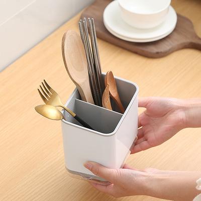 Kunststoff Abtropffläche Essstäbchen Löffel Lagerung Halter Multifunktionale Abfluss Doppel Schicht Besteck Messer Gabel Abfluss Racks Küche Werkzeuge