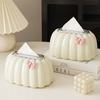 Bedside table storage box Home bedroom living room office coffee table decoration table towels Organize tissue box
