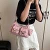 Rhombus Chain Bag Women's 2025 New Spring and Summer Niche Design Shoulder Messenger Bag Locomotive Bag Casual Armpit Bag