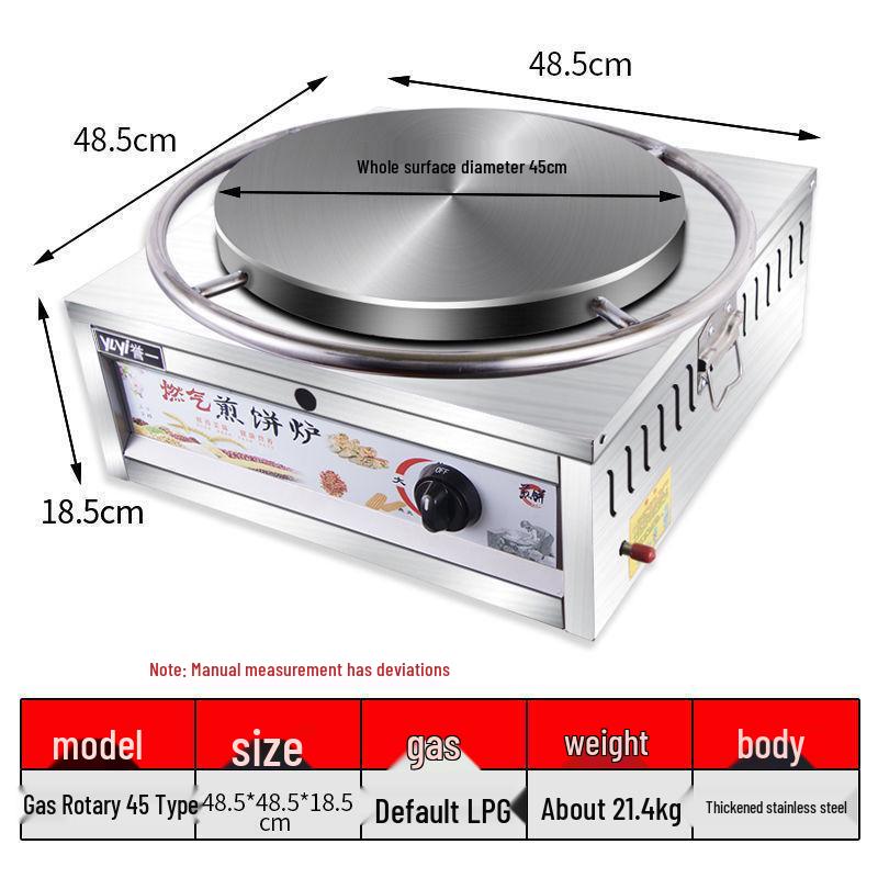 Electric Cast Iron Crepe & Pancake Griddle for Home Use