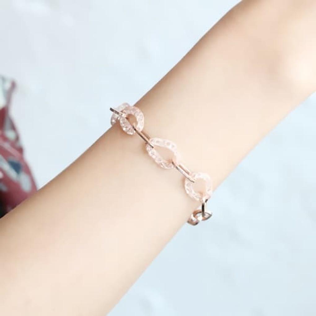 

Women s Daily Taste Bracelet Layered pink gold