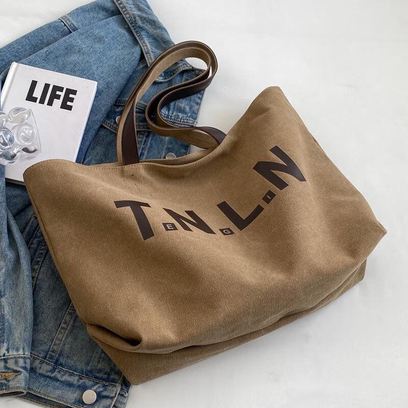 Gureide Women's Large Capacity Canvas Shoulder Tote Bag