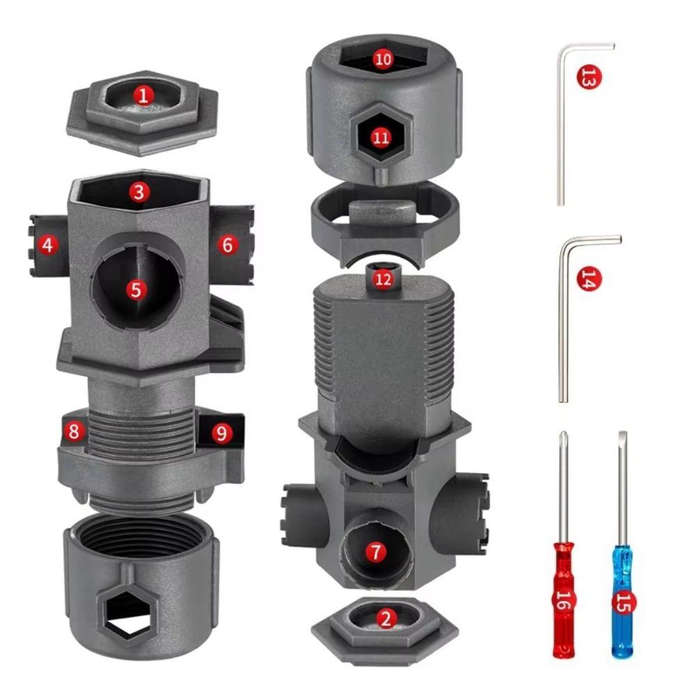 16-in-1 Armaturen-Schlüssel Universeller Reparaturschlüssel für Armaturenreparatur in Küche und Bad