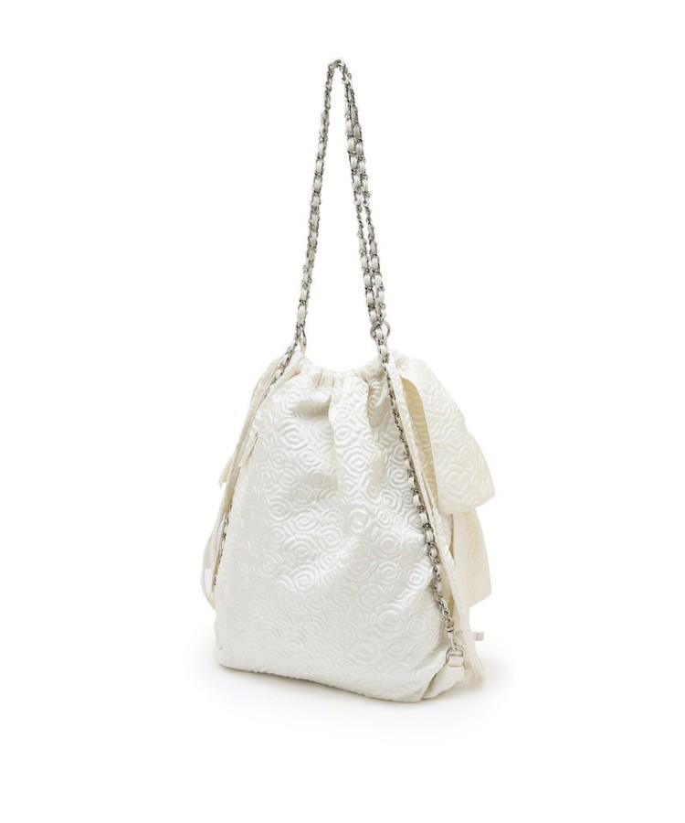 Athe Vanessabruno [Frill] Ivory Frill Chain Backpack And Shoulder Bag M Aaba6F710Iv