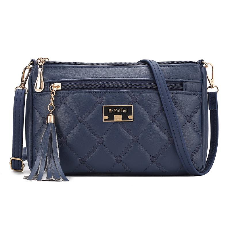 

Женская универсальная сумка кроссбоди: Модная, Вместительная, Высококлассная Сумка для телефона и мамы темно-синий