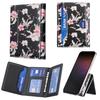 Bolsa de cartão divisória magnética Magsafe universal para telemóvel iPhone, bolsa de cartão de armazenamento pintada com cartoon Samsung