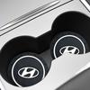 2Pcs Car Anti Slip Coaster Anti-noise Water Cup Pad Cushion Car Accessories For Hyundai Genesis I10 I20 I30 I40 IX20 IX35 IX25 Accent Azera Elantra