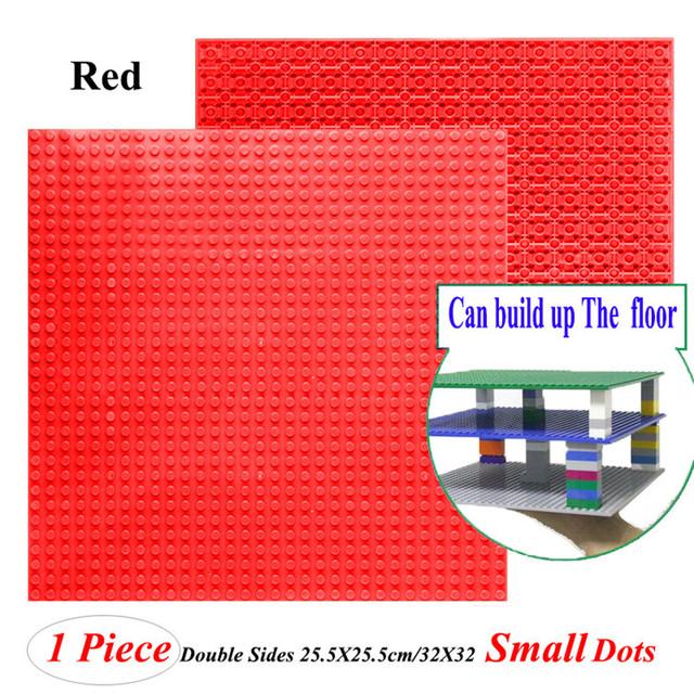 Hot 32*32 Dots Double-Sided Baseplates Small Bricks Diy Building Blocks Base Plate Ww2 Compatible Legoes Parts City Figure