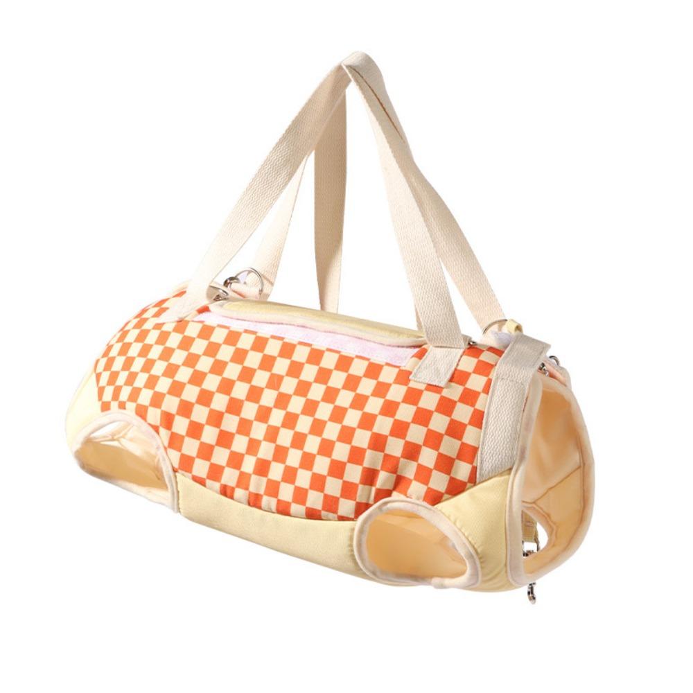 

Soft Sided Cat Carrier Single-Shoulder Strap Portable Harness Anti-escape Leash Outdoor Travel M оранжевый