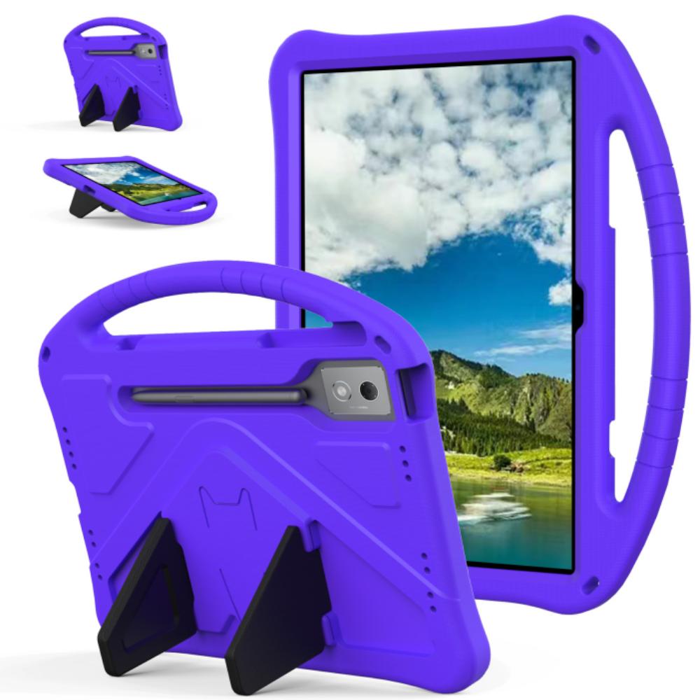 Étui souple en EVA pour enfants pour Motorola Moto pad 60 pro 12,7 pouces 12,7  Housse antichoc avec support et poignée pour enfant MotoPad 60 Pro 12.7 violet