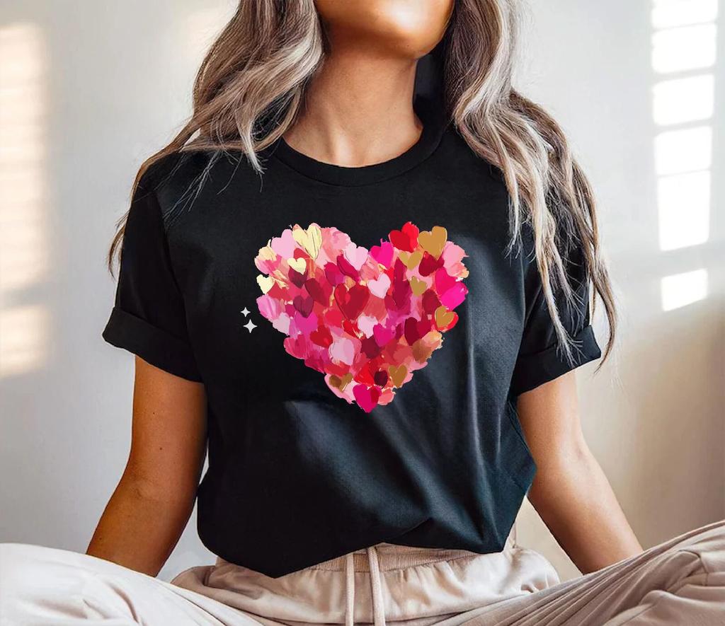 Custome printed t-shirt uk, Tshirt for men , tshirt for women , love Cream heart