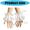 Elastic Lace Wrist Sleeves For Sun Protection Breathable Comfortable Unisex Design White Black Color Choices