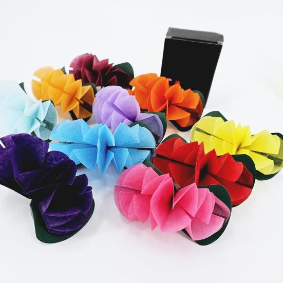 9Pcs Flower Magic Trick Props for Beginners Easy to Use Street Stage Magician Toy Set Colorful Magic Tricks Portable Magic Set