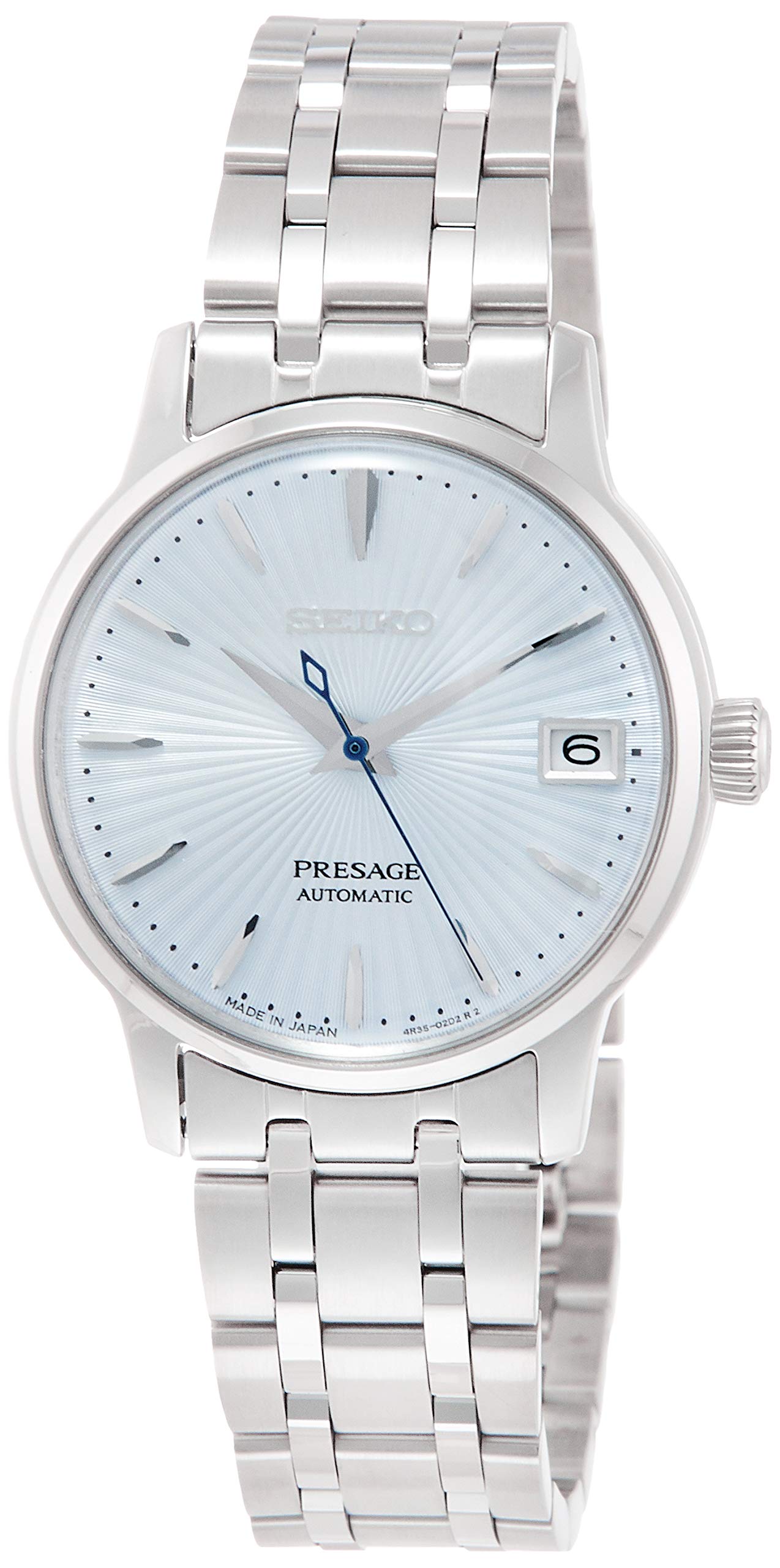 

[Seiko Watch] Wristwatch PRESAGE Mechanical Automatic Winding (With Hand Winding) Cocktail (Skydiving) Image See-Through Back SRRY041 Women s Silver