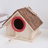 Holz-Vogelhaus für Gartenvögel Hängendes Vogelhaus mit Sitzstange Rustikales Vogelhaus für Bauernhaus Haus Garten Dekoration