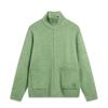 Li Ning Sports Lifestyle Series Solid Color Zip Stand Collar Long Sleeve Sweater Men Sweater Green AMBU007-2