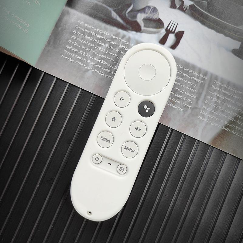 Soft Silicone Case For 2020 Google Chromecast 4K Snow Remote Protective Cover Shell Non-Slip For Chromecast Smart Tv Remote