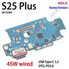 USB Board Dock Charger Connector Port Flex Cable For Samsung Galaxy Korea S25 S24 S23 S22 S21 S20 Plus Ultra G991N S931N Korea