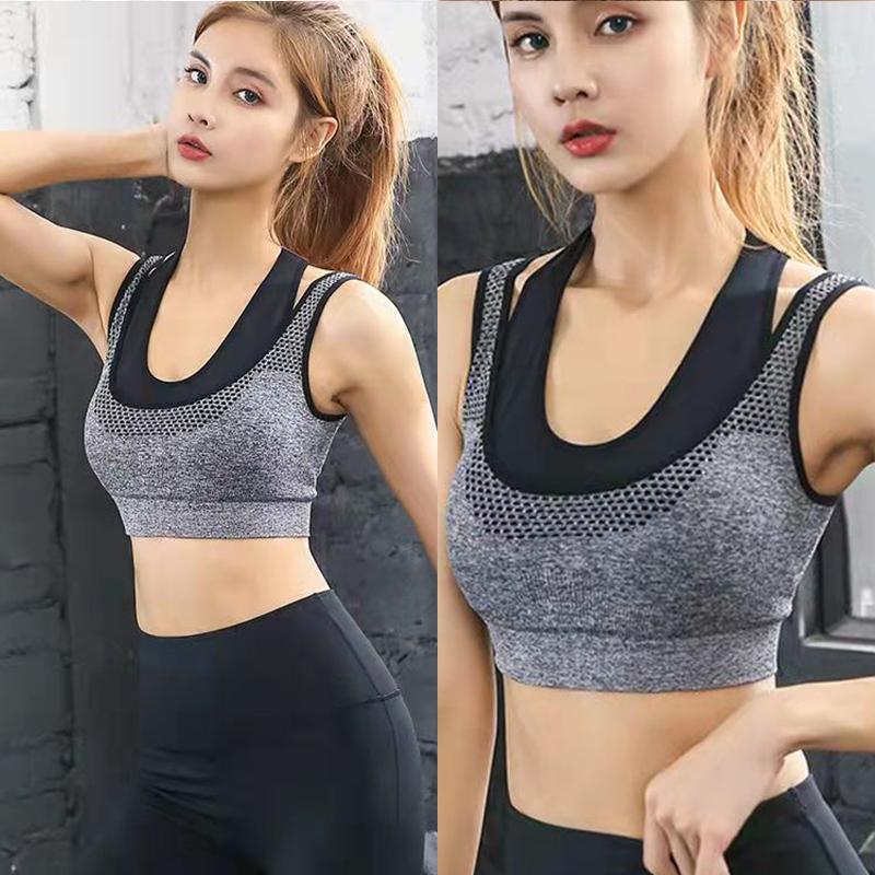 Lenjerie sportivă Femei Rezistent la șocuri Alergare Anti-strângere Adunare Student Push Up Sutien Top Sală de fitness Sutien Yoga Sutien Antrenament Tank Tops