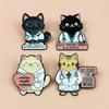 Creative Health & Wellness Brooch: Cute Animal Doctor Shape Badge Souvenir