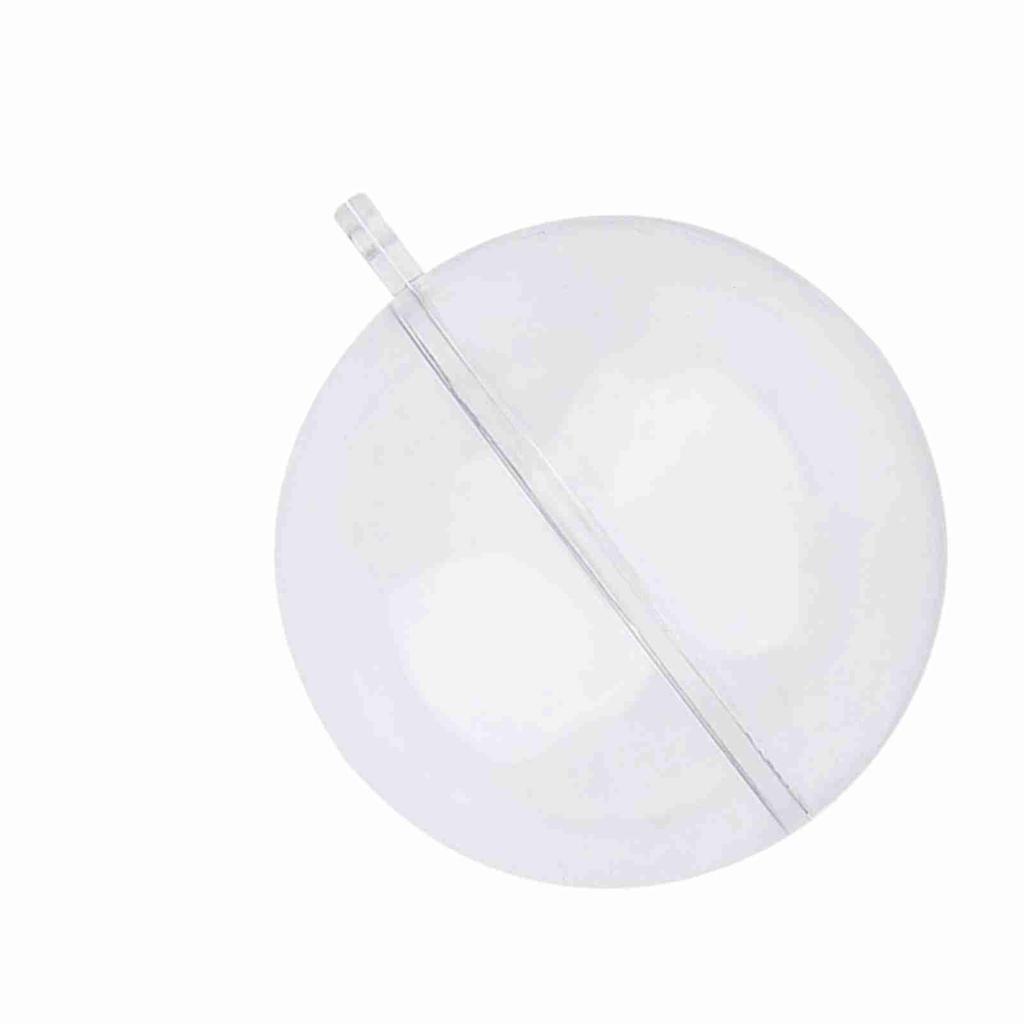 20Pcs Fillable Clear Plastic Ball Wedding Christmas Decoration Ornaments (8cm)