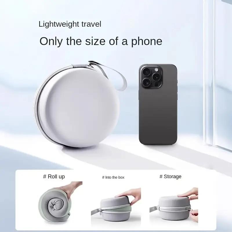 A Set of Ergonomic U-shaped Travel Pillows with Storage Bags - Slow Rebound Neck Support for Airplanes, Offices, and Cars - Mach