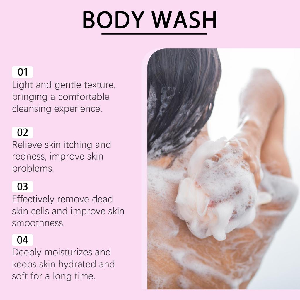 Exfoliating Shower Gel Deep Cleansing Remove Old Dead Skin Brighten Skin