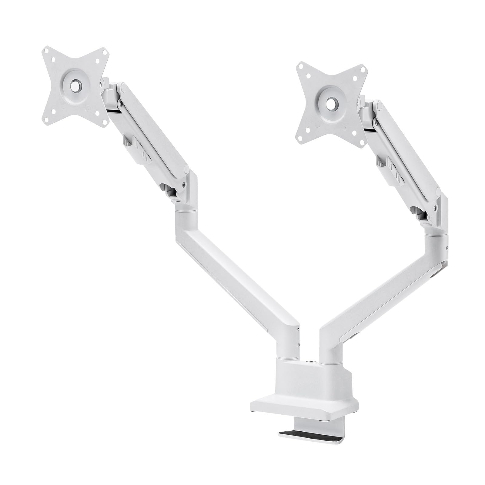 

Sanwa Supply Monitor Arm Gas Spring Thin Short (Dual Type, Clamp, White) CR-LAC2403W белый