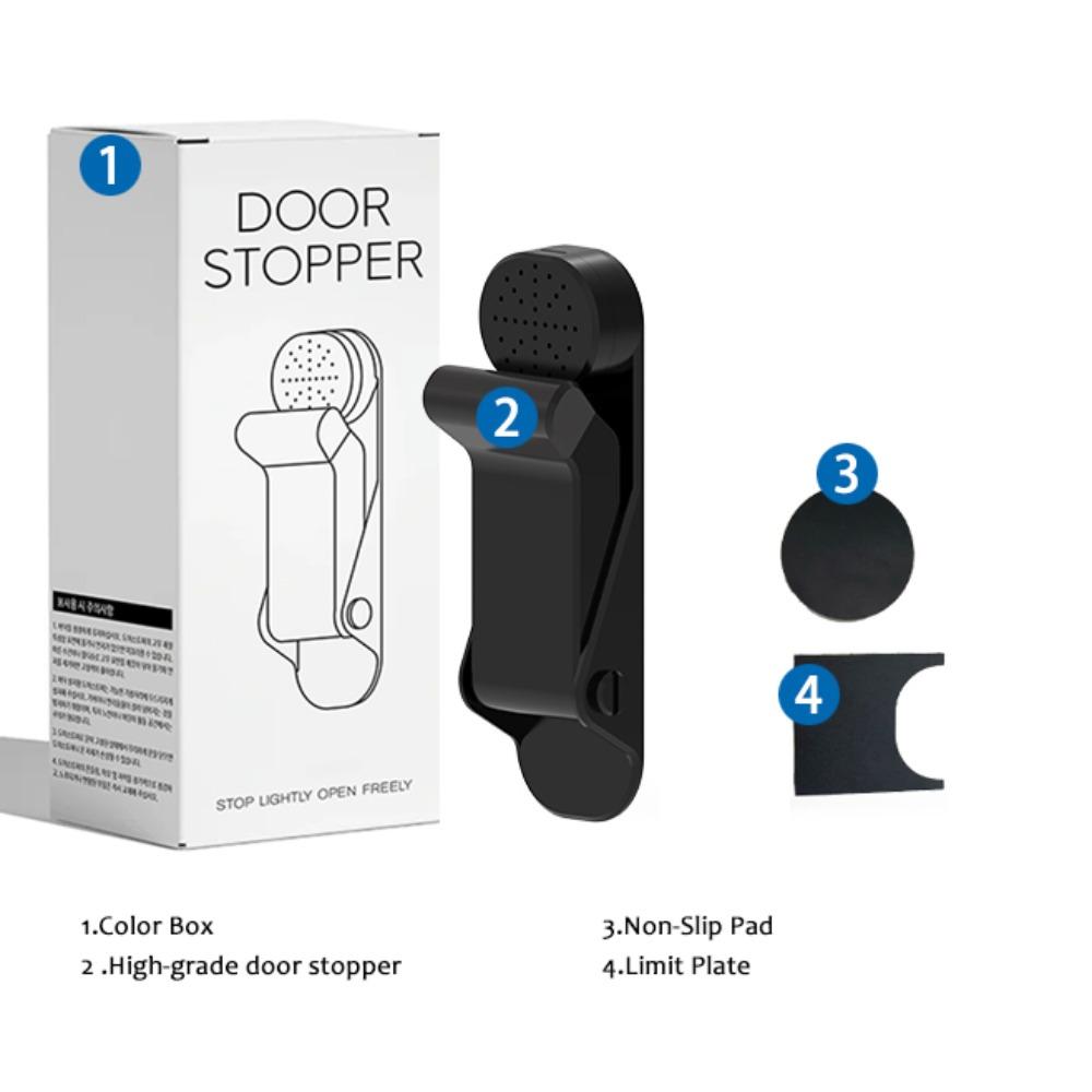 

Ветрозащитный магнитный дверной стопор, противоударный откидной дверной стопор для низа двери чёрный