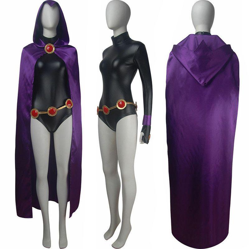 Stunning Anime Teen Titan Raven Costume For Cosplay And Themed Parties