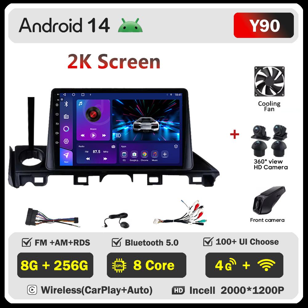 Car Video Player For Mazda CX5 Mazda 6 Atenza 3 2016-2018 Carplay Android 14 Auto Radio Intelligent System GPS Navigation  Wifi