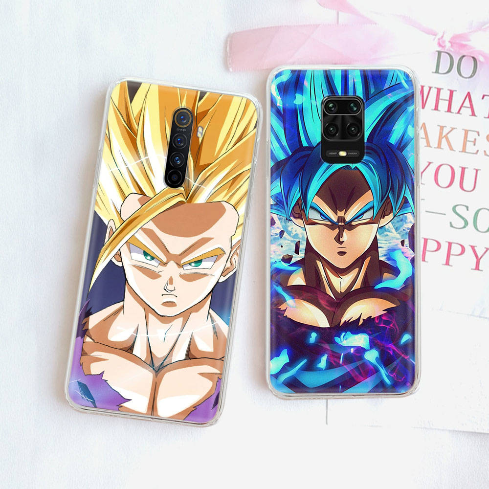 JW55 Dragon Ball Z Transparent Case for Samsung A04 A14 A23 M33 M53 Realme 10 9 C35 C55 VIVO Y02 X80 Infinix Hot 30 Note 11 Tecno Spark 8P Pro