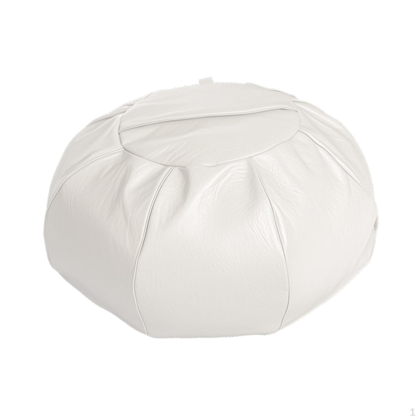 Чехол для пуфа для хранения пуф из ПУ кожи подушка для подставки для ног для внутреннего жилого пространства бежевый 2399₽