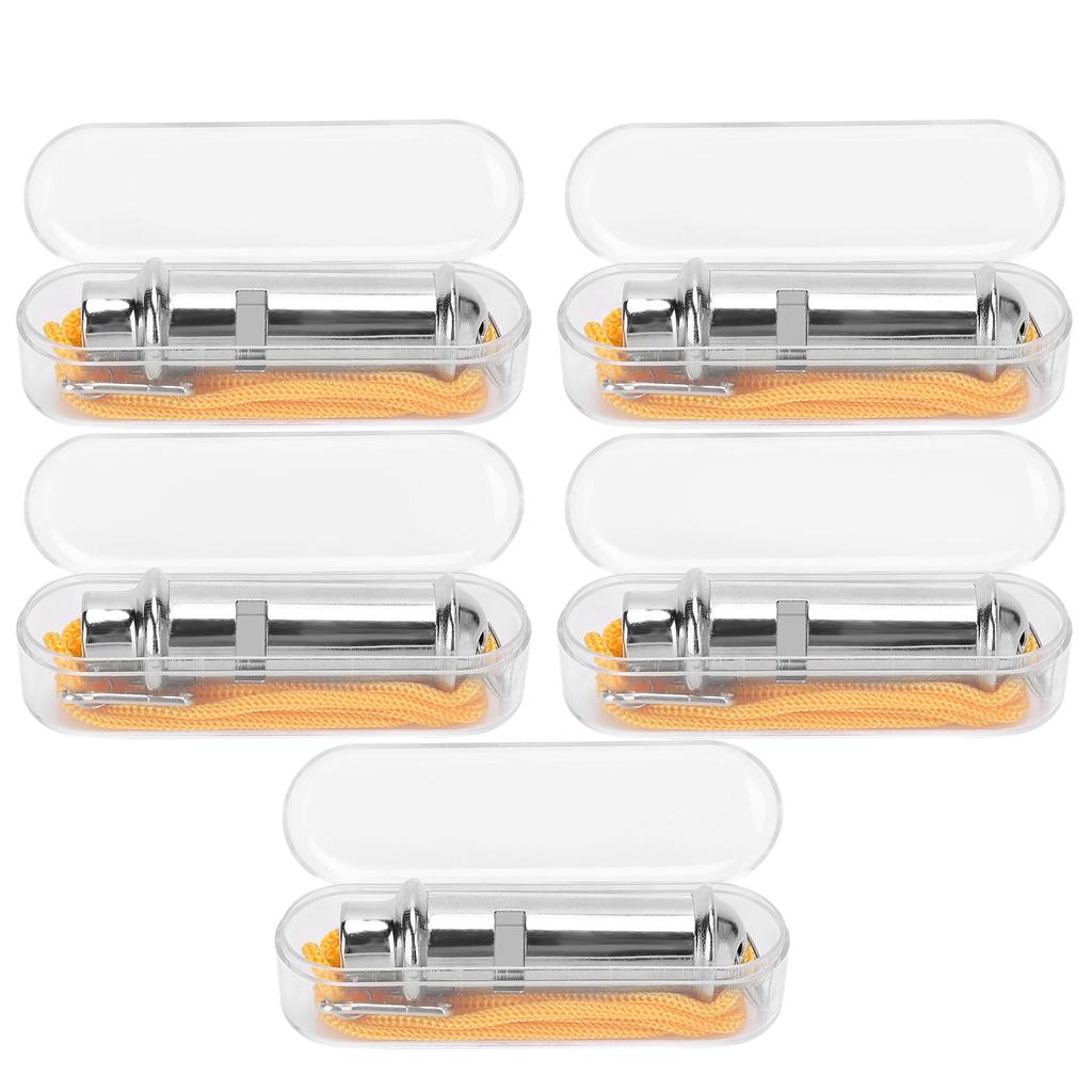 Stainless Steel Ultrasonic Pigeon Whistle with Lanyard for Dog Bird Eagle Parrot Training