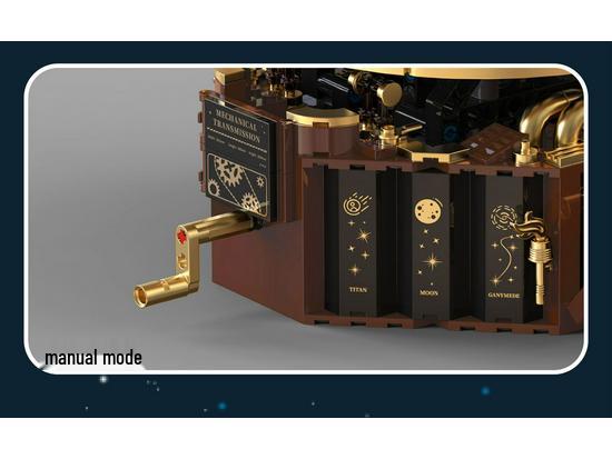 Solar System Model Building Blocks: 8 Planets Globe & Telescope Educational Toy for Science Enthusiasts