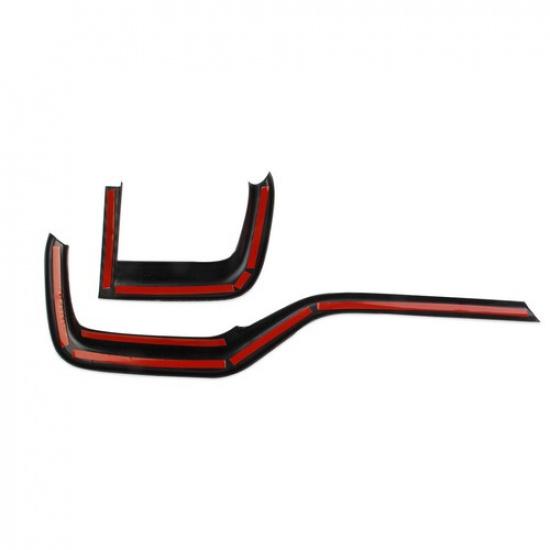 Carbon Fiber Style Center Console Dashboard Air Vent Outlet Trim for GMC Terrain